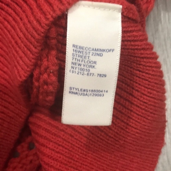 Rebecca Minkoff Rust Puff Sleeve Sweater size XS - Picture 8 of 10